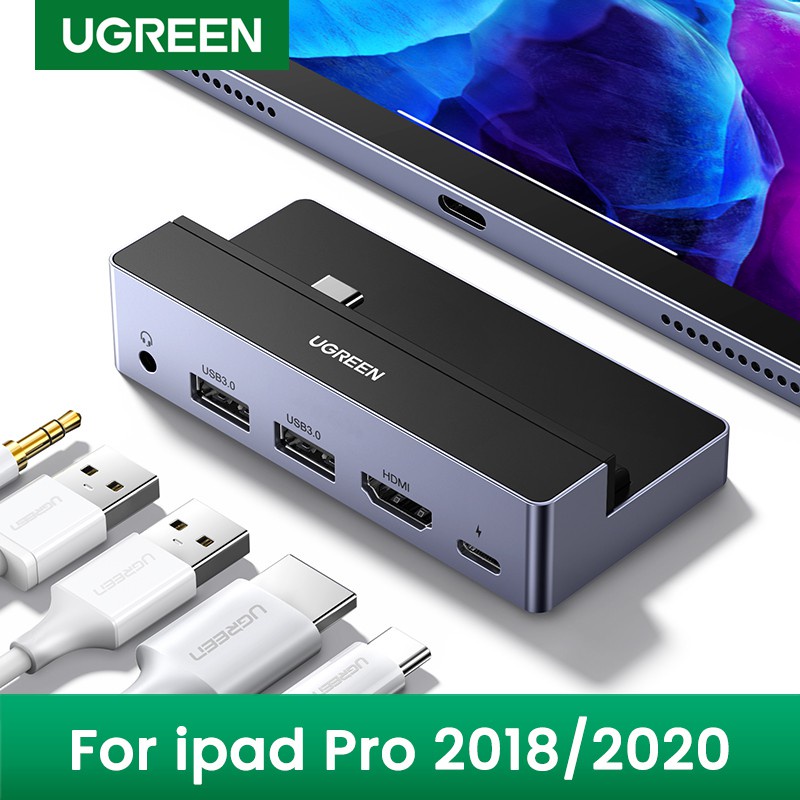 HUB USB-C 5 in 1 Ugreen 70688 (Dành cho iPad Pro) HD 4K@60Hz Chính Hãng CM317