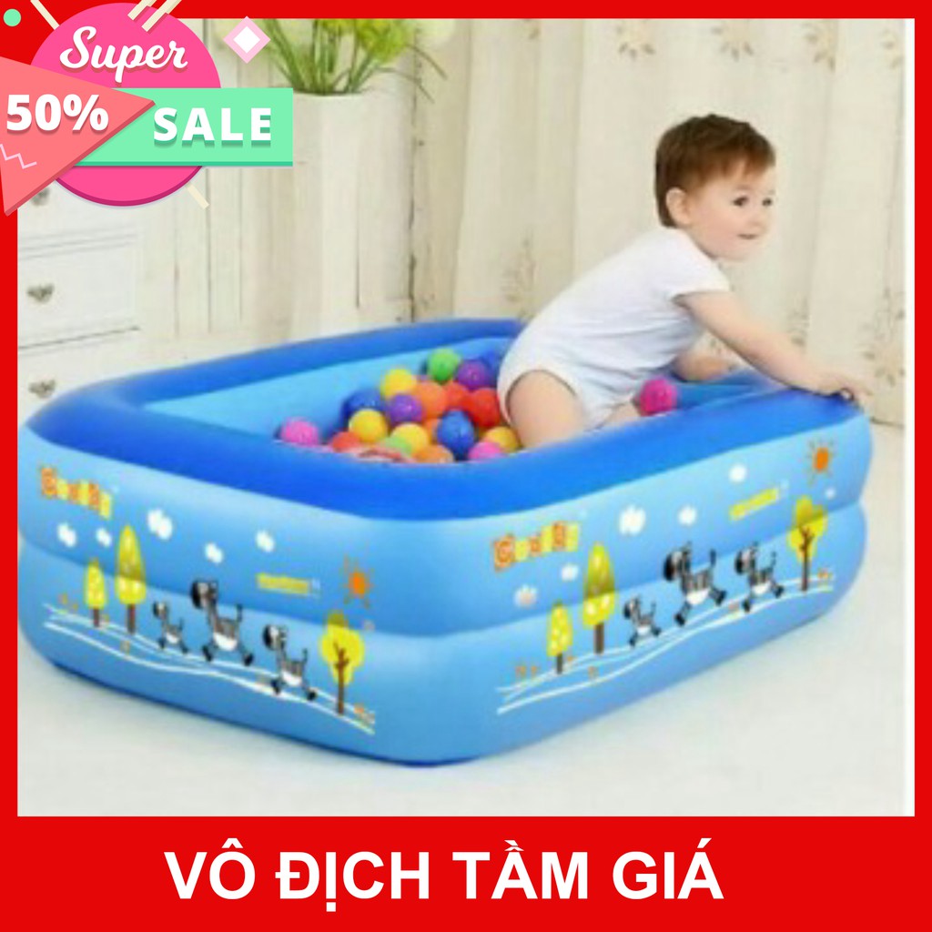 BỂ BƠI PHAO BƠI 3 TẦNG CHỮ NHẬT 1,2M/1,3M/1,5M/1,8M/2,1M + KEO VÁ  giảm giá 50% mua ngay mua ngay giảm giá 50% cho 