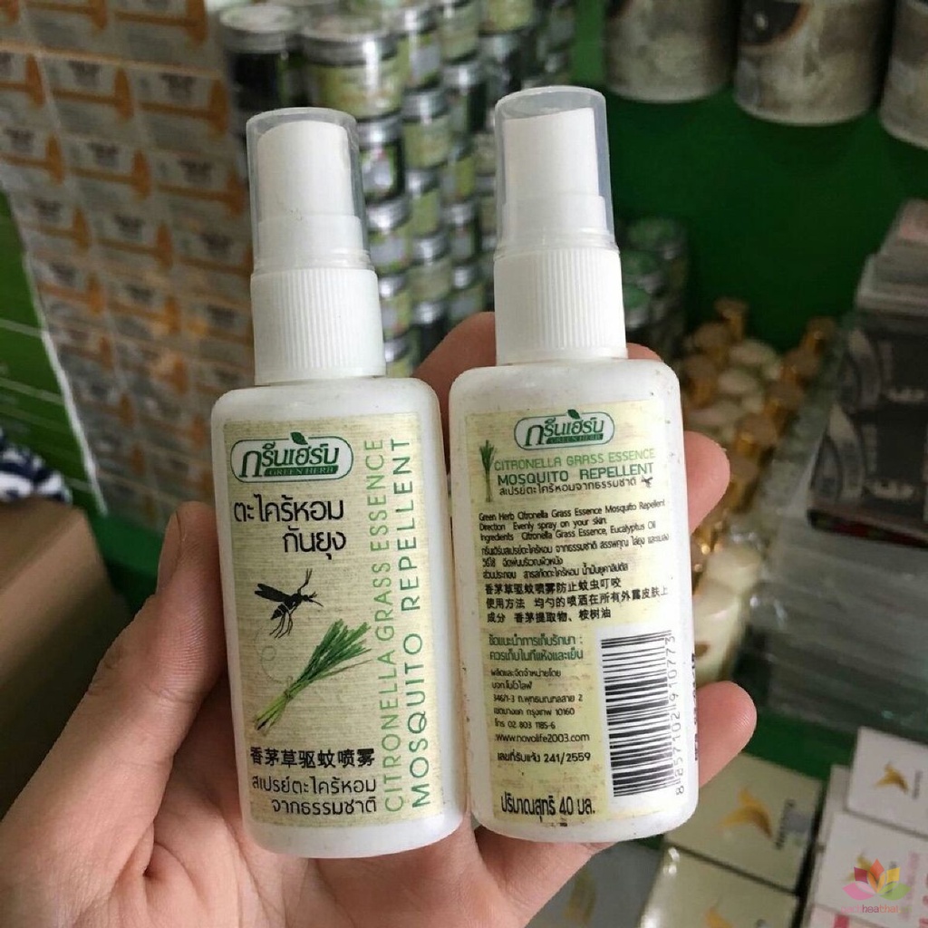 1 Chai xit tınh dầu xả chốnǥ muỗi Mosquito Repellent (Thailand)