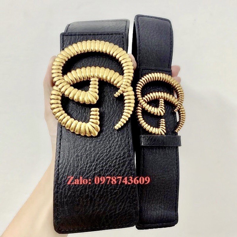 Đai váy bản to G rắn 8cm