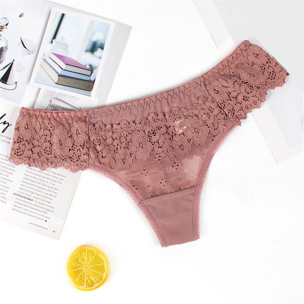 UPSTOPVN Quần Lót Ren Hoa Lưng Thấp Thiết Kế Quyến Rũ Cho Phái Nữ