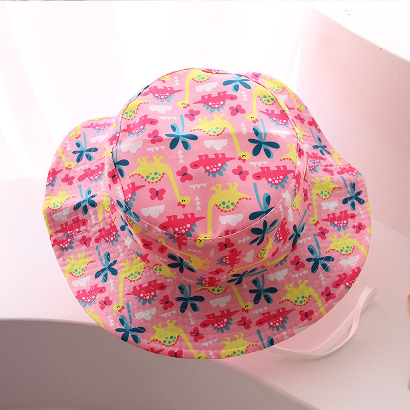 Nón Vành Họa Tiết Dưa Hấu / Khủng Long Hoạt Hình Dễ Thương Cho Bé 1-4 Tuổi