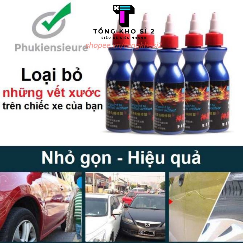 T2 Sale  DUNG DỊCH TẨY VÀ LÀM MỜ VẾT XƯỚC XE NHANH CHÓNG Hot