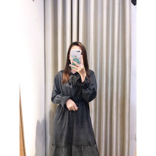 Set váy vintage + áo len gile