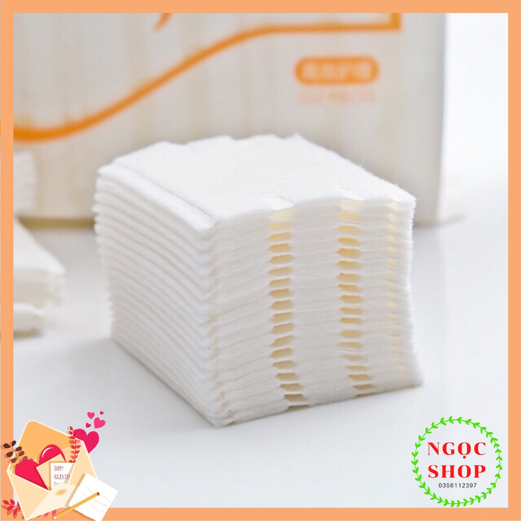 Bông Tẩy Trang 222 Miếng Cotton Pad Chất Bông Siêu Dai Mềm Mại