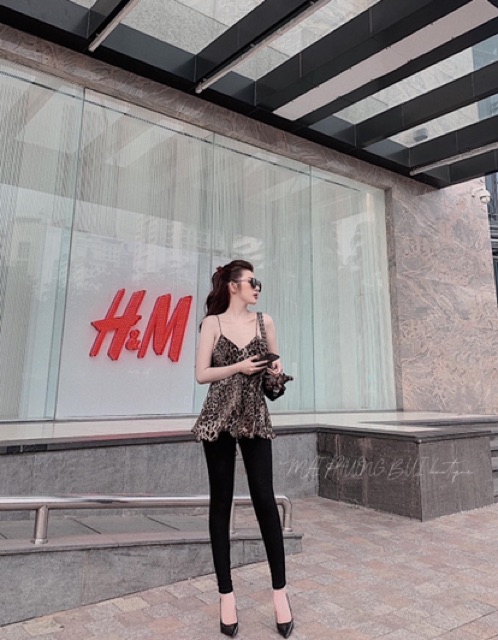 Chip - Áo dây da báo chun lưng cho nữ | BigBuy360 - bigbuy360.vn