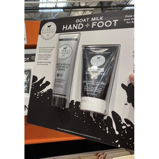 [BILL MỸ] Set Kem dưỡng ẩm dành cho tay và chân DIONIS GOAT MILK HAND + FOOT CREAM