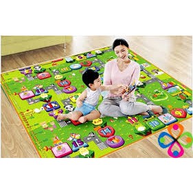 thảm chơi chống thấm, lót ngủ cho trẻ sơ sinh, em bé 1M8 * 1M2