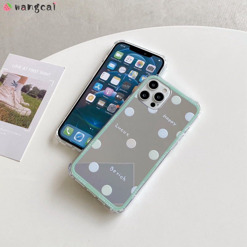 Ốp Điện Thoại TPU Mềm Tráng Gương Họa Tiết Chấm Bi Cho Xiaomi Redmi Note 8 K40 K30 K20 Pro Mi 11 Lite 10 10s 9T Pro 9