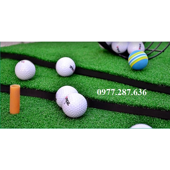 Thảm tập swing golf 2D trong nhà ngoài trời di động mini chất liệu cao su đàn hồi cực tốt TT015