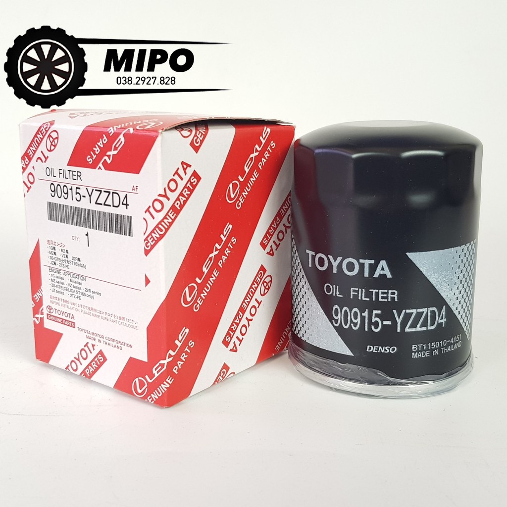 Lọc nhớt, lọc dầu động cơ xe Fortuner, Innova, Prado, Landcruiser, Hilux, Hiace
