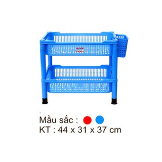 Kệ nhựa song long indo 2 tầng