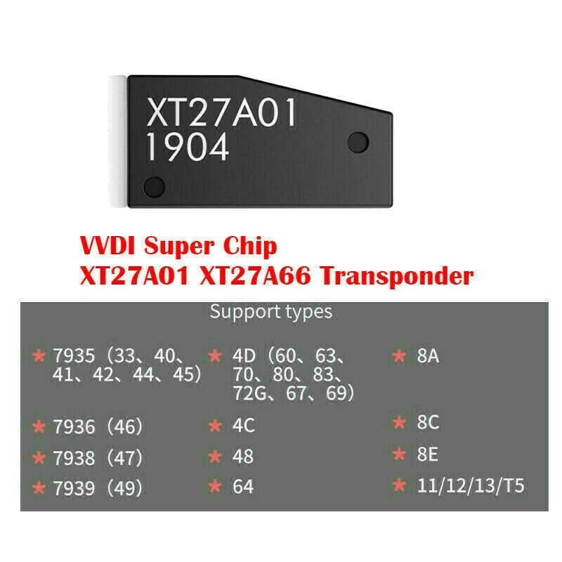 1 Chip Vvdi Xt27A01 Xt27A66 Cho Id46 / 40