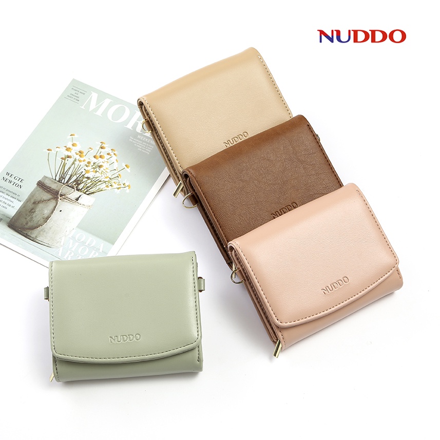 Túi xách nữ túi đeo chéo mini NUDDO dáng đứng đẹp thời trang công sở cao cấp NUV003