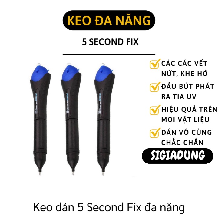 [SGD] Keo Dán Đa Năng - Keo Dán 5 Second Fix Siêu Mạnh Trên Mọi Bề Mặt Nhựa, Da, Gỗ 7138