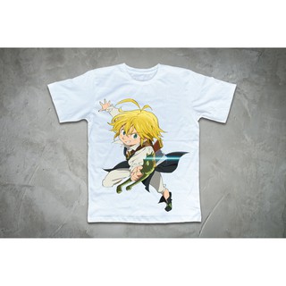 Áo thun in hình Meliodas với kiếm bị gãy