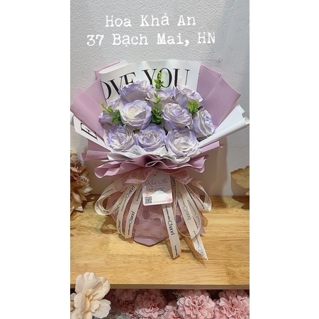 [Quà sinh nhật] Bó hoa sáp loang 7 lớp siêu xịn, quà tặng độc đáo.