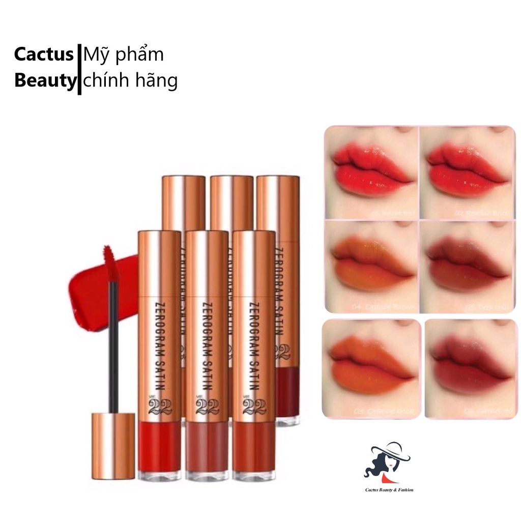 Son kem lì CHOSUNGAH VER 22 ZEROGRAM SATIN VELVET LIP TINT Shopee