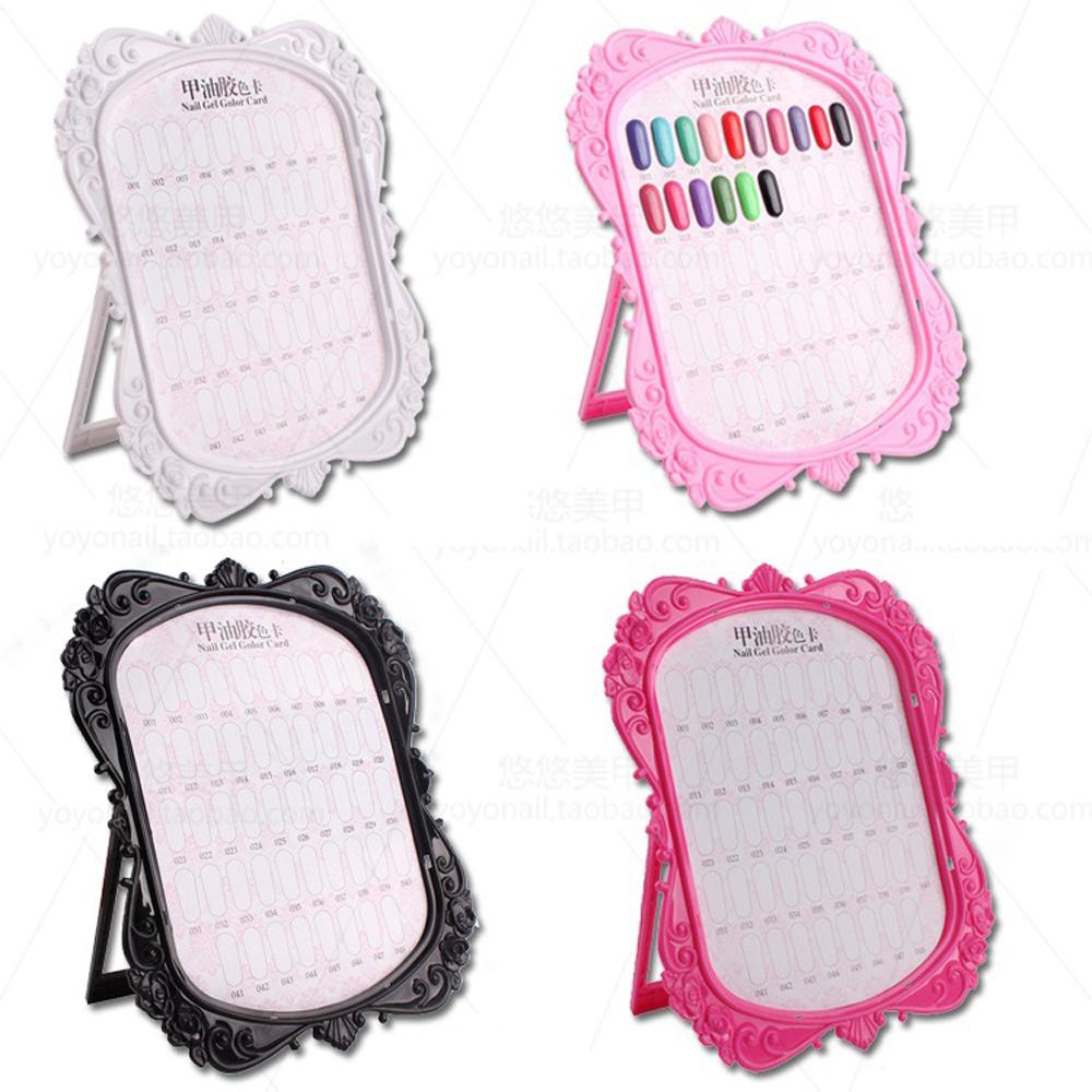 Hộp Nhựa Trưng Bày Sơn Móng Tay 48 Màu Hình Chữ Nhật Tiện Dụng