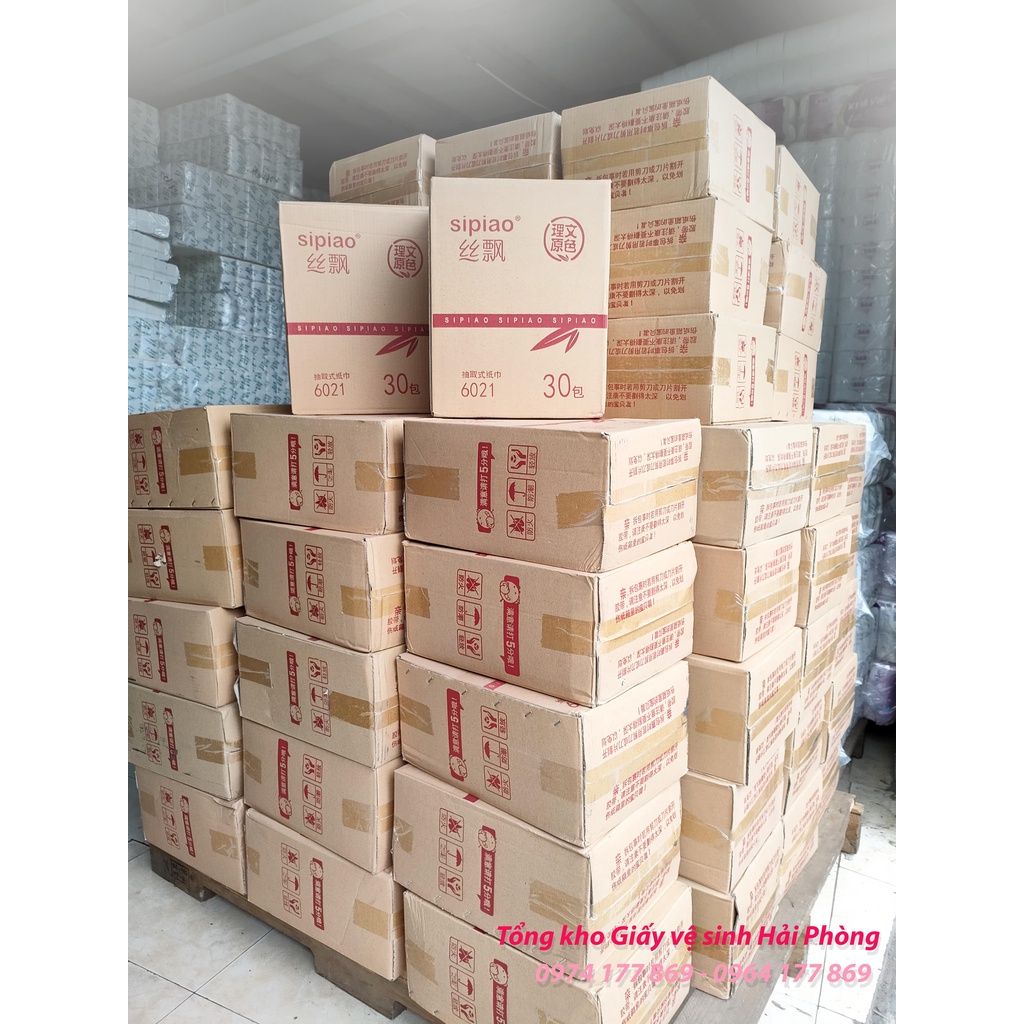 (FREE SHIP) [100% CHÍNH HÃNG] THÙNG 30 GÓI GIẤY ĂN GẤU TRÚC SIPIAO 6021 VN.