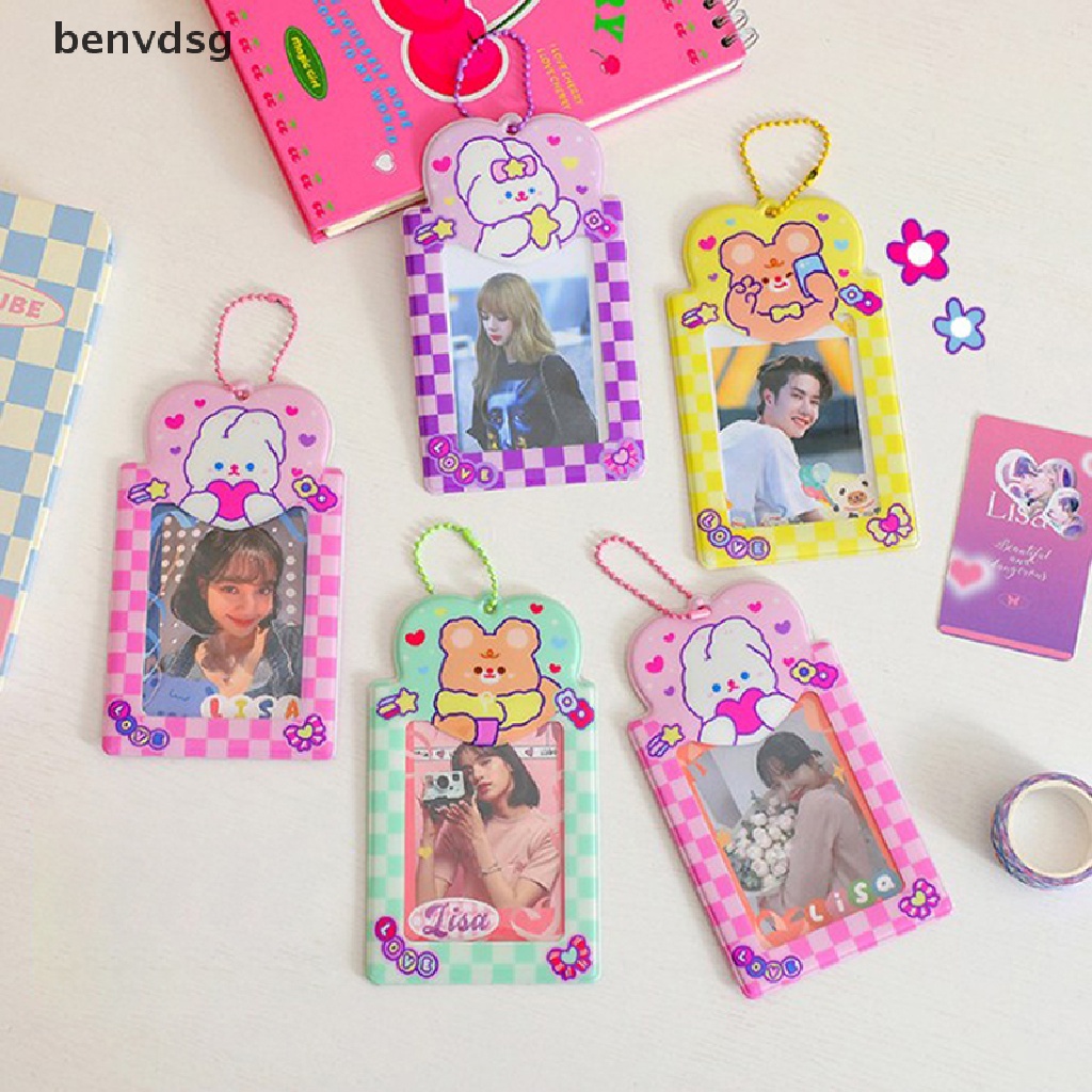 Benvdsg &gt; Ví Đựng Ảnh Thẻ Hình Thỏ Kawaii Kpop Bảo Vệ Ảnh Thần Tượng