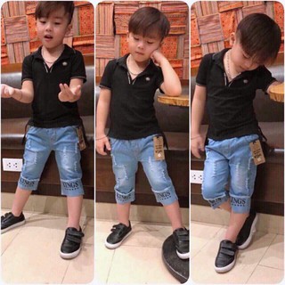 Quần bò, quần jean ngố KINGS cho bé trai