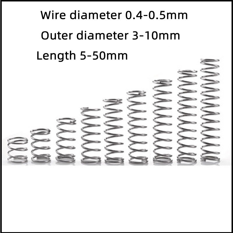 Lò Xo Nén SUS304 d0.5mm OD7-10mm Dài 5-50mm