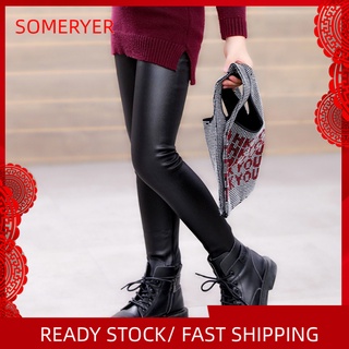 Quần legging giả da giữ ấm thời trang cho bé gái