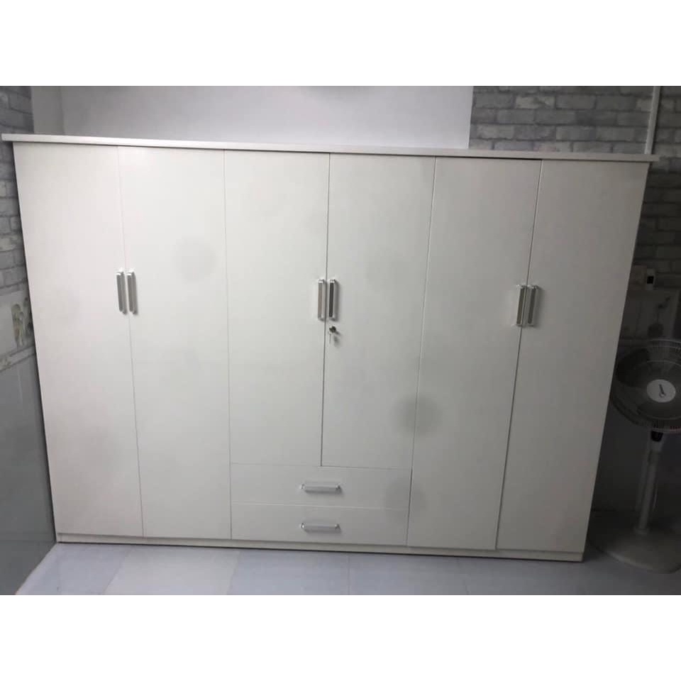 Tủ quần áo nhựa Đài Loan 6 cánh lớn – Nội thất Thành Công