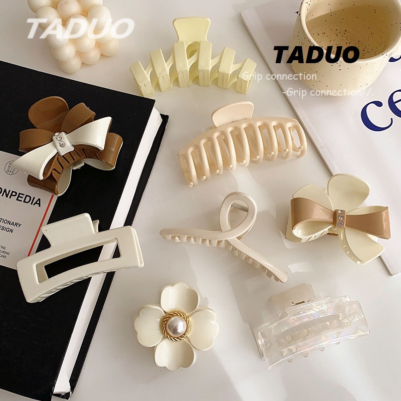 Kẹp Tóc Màu Trắng Sữa Thời Trang Hàn Quốc