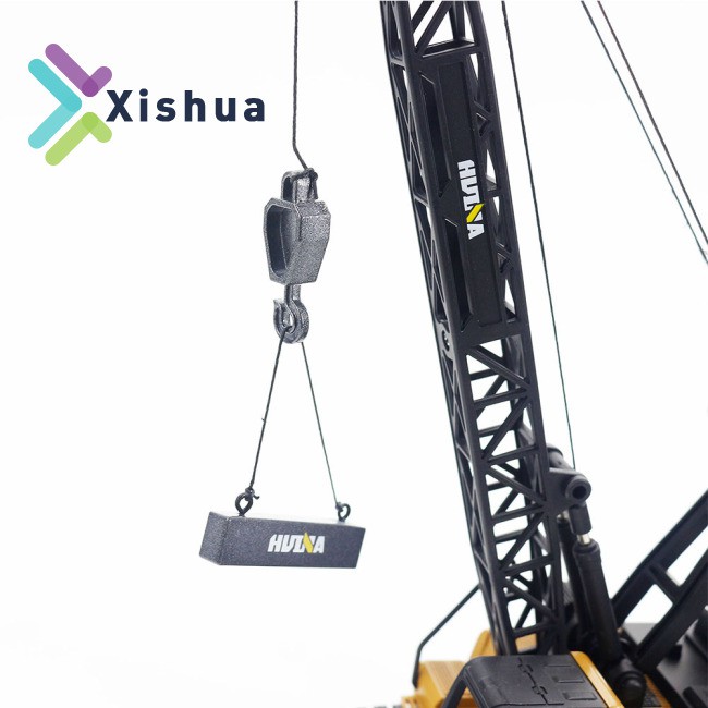 RU Static  Model Of HuiNa 1720 1:50 Full Alloy Crawler Crane control excavator toy controller forklift toys Mini Car