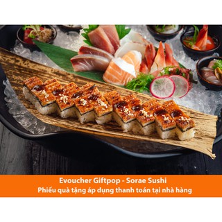 Phiếu quà tặng sử dụng tại nhà hàng SORAE SUSHI trị giá 100.000 VND