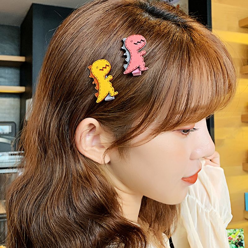 Set 3 Kẹp Tóc Hình Khủng Long Dễ Thương Cho Bé Gái