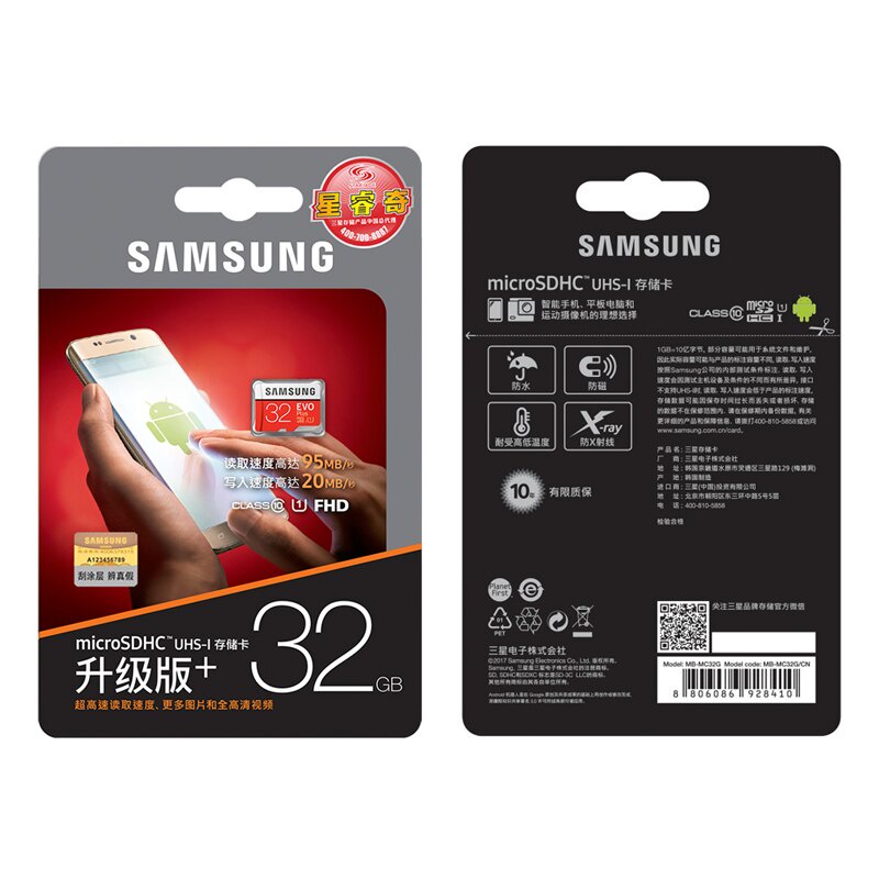 SAMSUNG Thẻ Nhớ Micro SD TF 64GB 128GB 256GB Class 10 Và Phụ Kiện