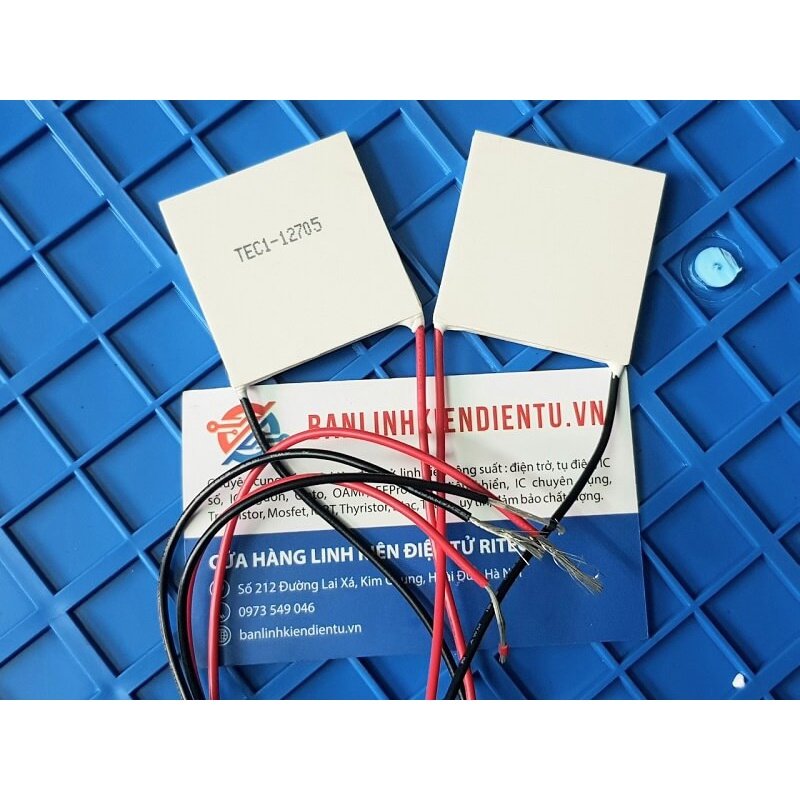 Sò nóng lạnh TEC1-12705 12705 5.3A 14.2-16.2V kích thước 40x40x4.2mm