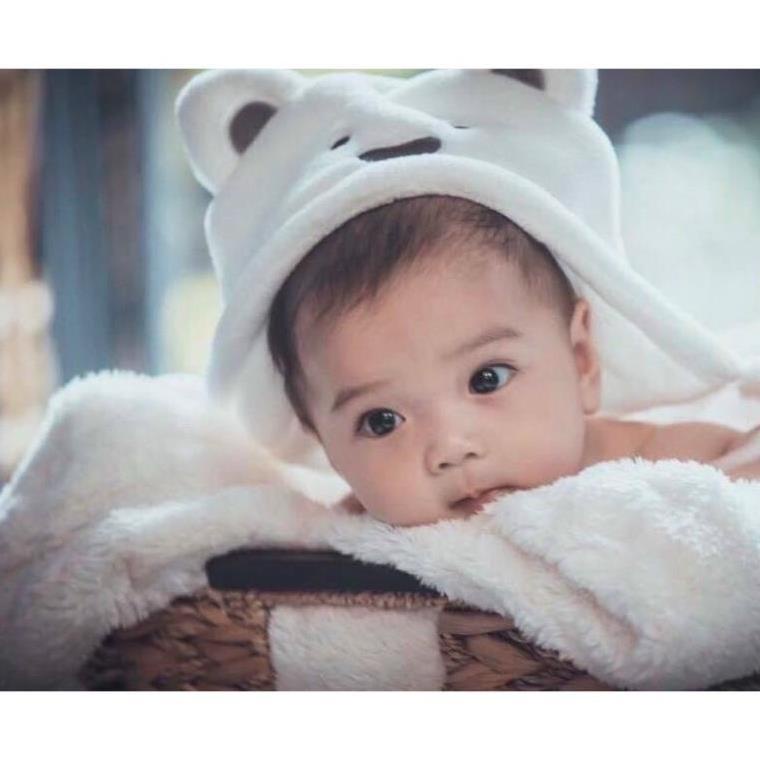 Chăn ủ Minizon cao cấp hình gấu giữ ấm cho bé
