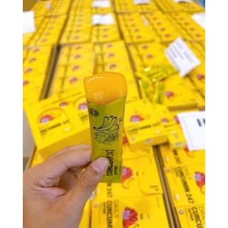 Thạch nghệ Saffron vị chuối 247 từ Nhật Bản, bổ sung tinh chất nghệ Nano Curcumin.