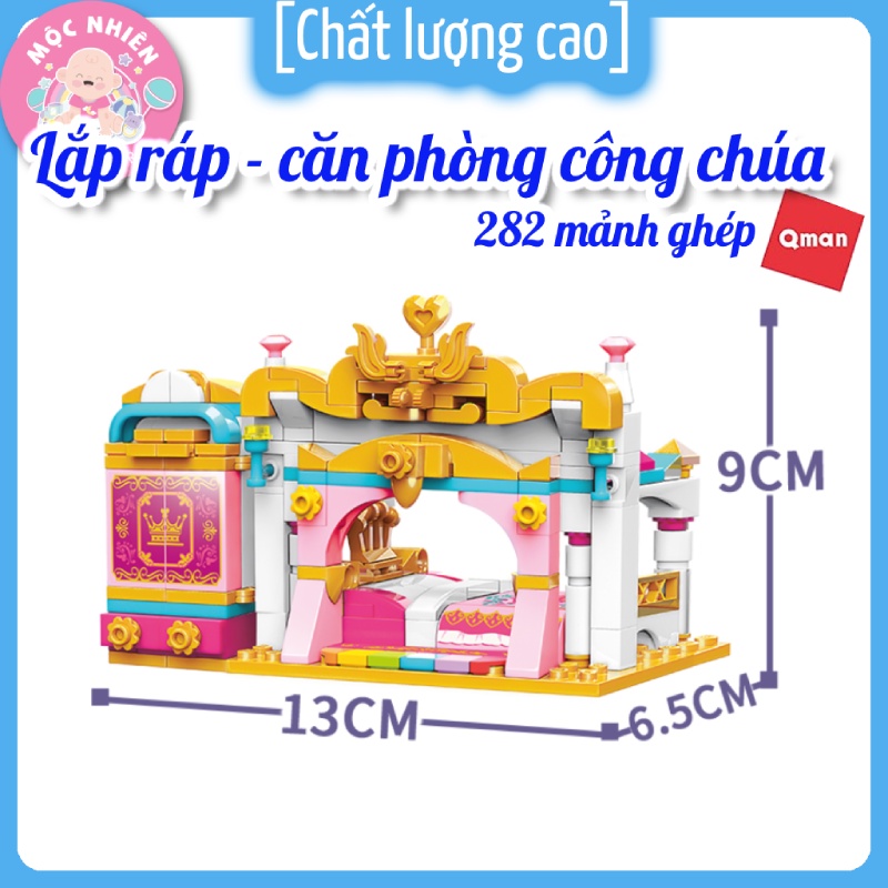 Đồ chơi lắp ráp, xếp hình Qman 32012 - Căn phòng công chúa