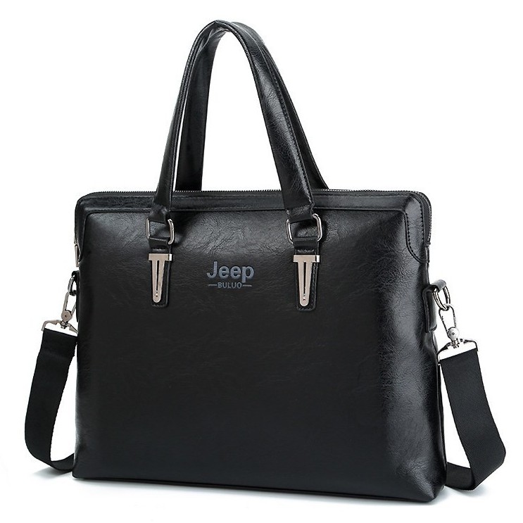 Túi xách cặp da đựng laptop JEEP BULUO T04 42x32x7cm vừa laptop 15.6inch | BigBuy360 - bigbuy360.vn