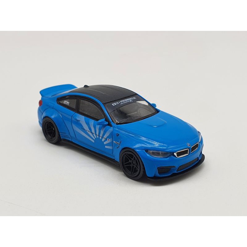 Xe Mô Hình LB*WORKS BMW M4 BaBy Blue LHD 1:64 Mini GT ( Xanh Biển)