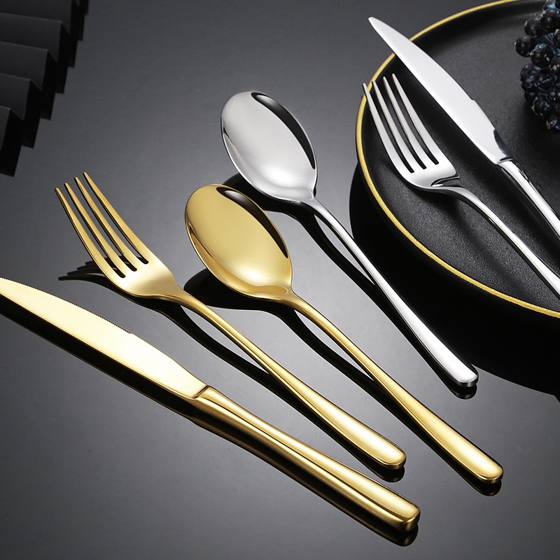 Bộ Dụng Cụ Ăn Bằng Thép Không Gỉ 304 Cao Cấp Phong Cách Châu Âu