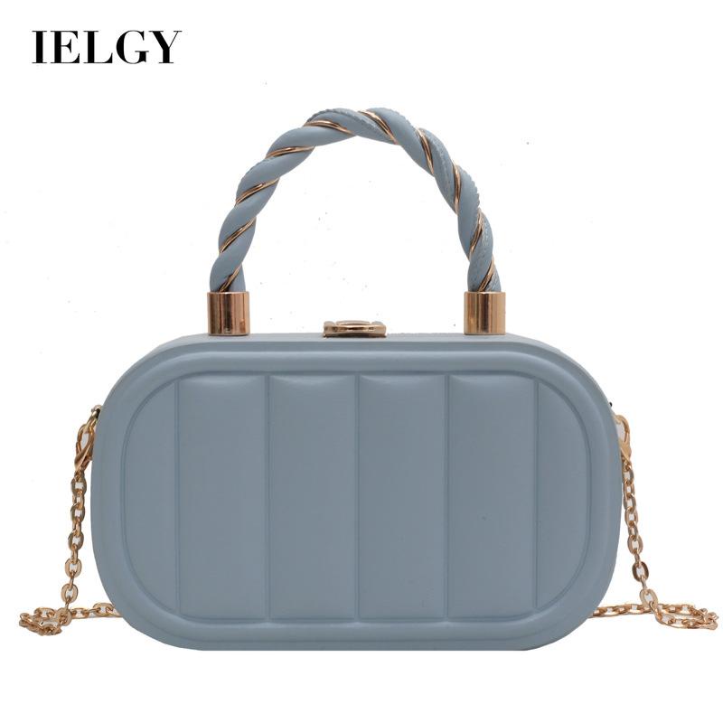 Túi Đeo Chéo Hình Vuông Cỡ Nhỏ Phối Dây Xích Thời Trang Cho Nữ