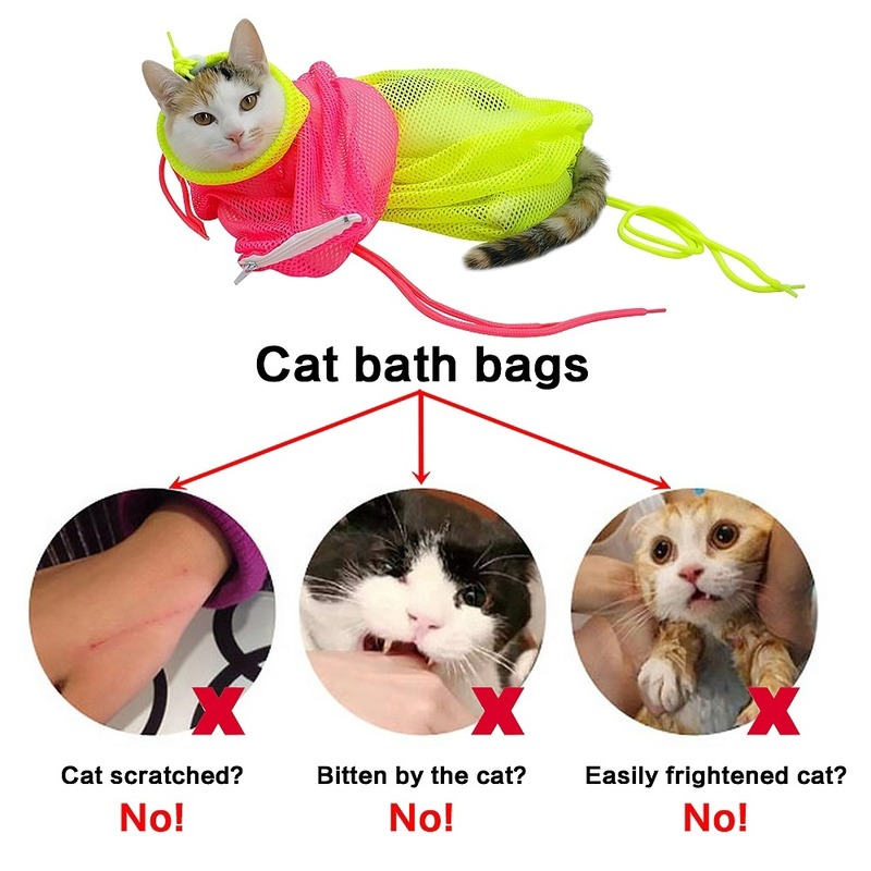 Túi Lưới Tắm Cho Mèo 1-3 Tuổi