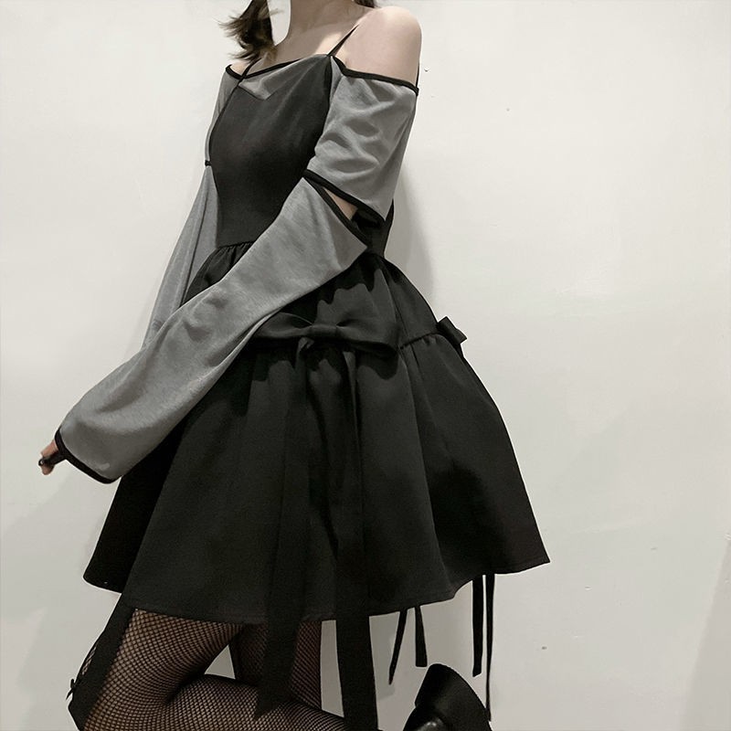Phong cách mát mẻ ngọt ngào của Nhật Bản áo khoác chống nắng một vai phù hợp với tính khí phù hợp với váy treo phồng nhiều lớp [phát hành vào ngày 30 tháng 5]