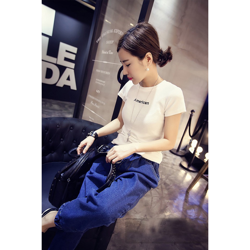 SUXI Hàng Có Sẵn ! Quần Jeans Nữ Lưng Cao Co Dãn