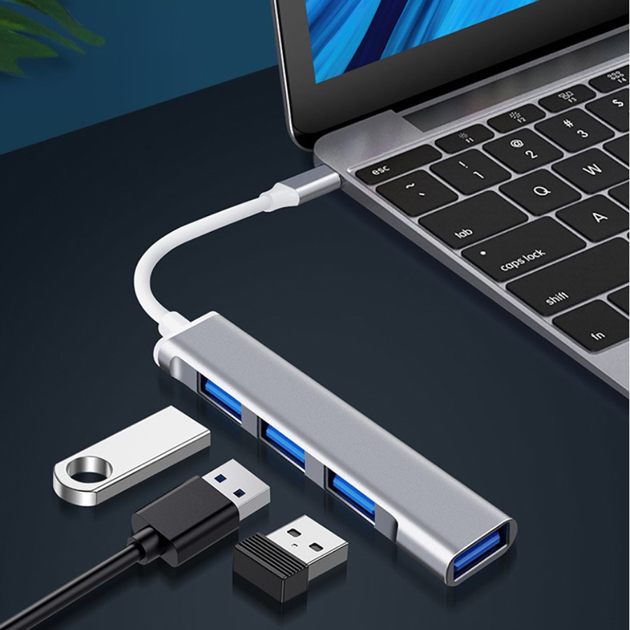 Bộ chia cổng USB type C sang 4 cổng 3.0