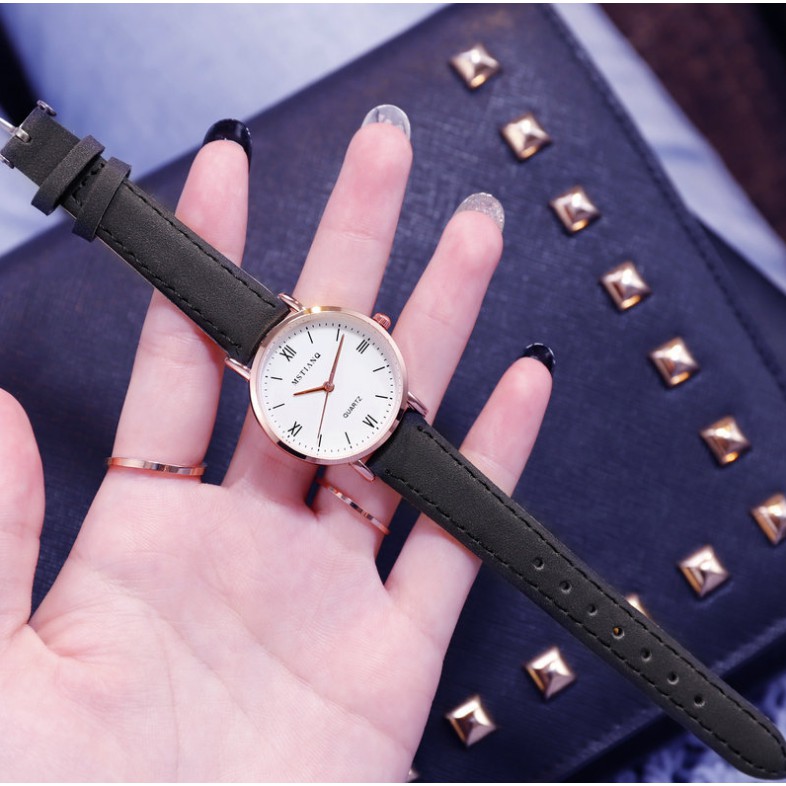 [CỰC ĐẸP] ĐỒNG HỒ NỮ DÂY DA MSTIANQ MẶT SỐ LA MÃ PHONG CÁCH HÀN QUỐC | BigBuy360 - bigbuy360.vn