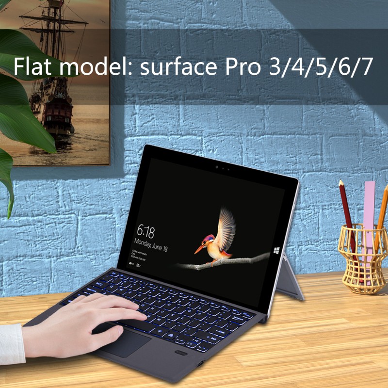 Bàn phím bluetooth không dây thích hợp cho Microsoft- Surface Pro 3 / 4 / 5 / 6 / 7