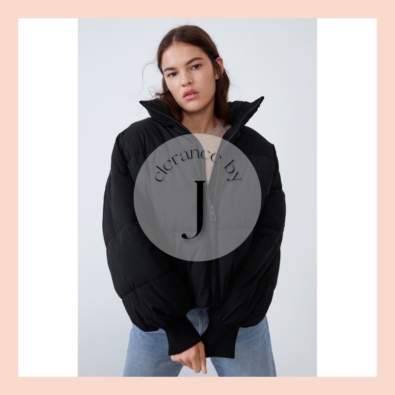 ZARA - Áo phao màu đen NEW [ẢNH THẬT]