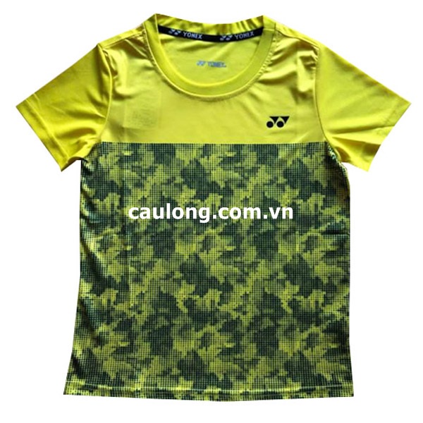 Áo Cầu Lông Nam Nữ Cổ Tròn Yonex 1809 Màu Vàng
